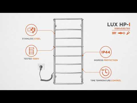 Электрический полотенцесушитель Mario Люкс-I TR 2.3.0317.10.P (4820111356584, 1090x530, хром/сатин/белый глянец/черный матовый/золото/бронза, универсальный, с таймером)