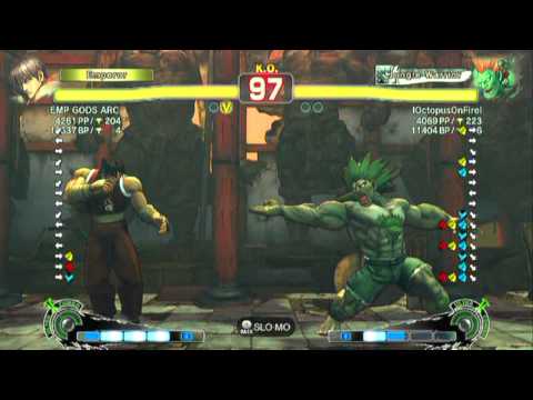 SSF4 AE: EMP GODS ARC(Guy) vs lOctopusOnFirel(Blanka) - HD 720p