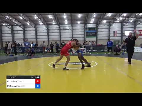 72 Kg Quarterfinal - Cason Lindsey, Kansas Vs Peter Ogunsanya, West Point Wrestling Club Fab6