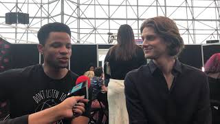Alex Saxon & Tunji Kasim Interview for 'Nancy Drew' at NYCC video
