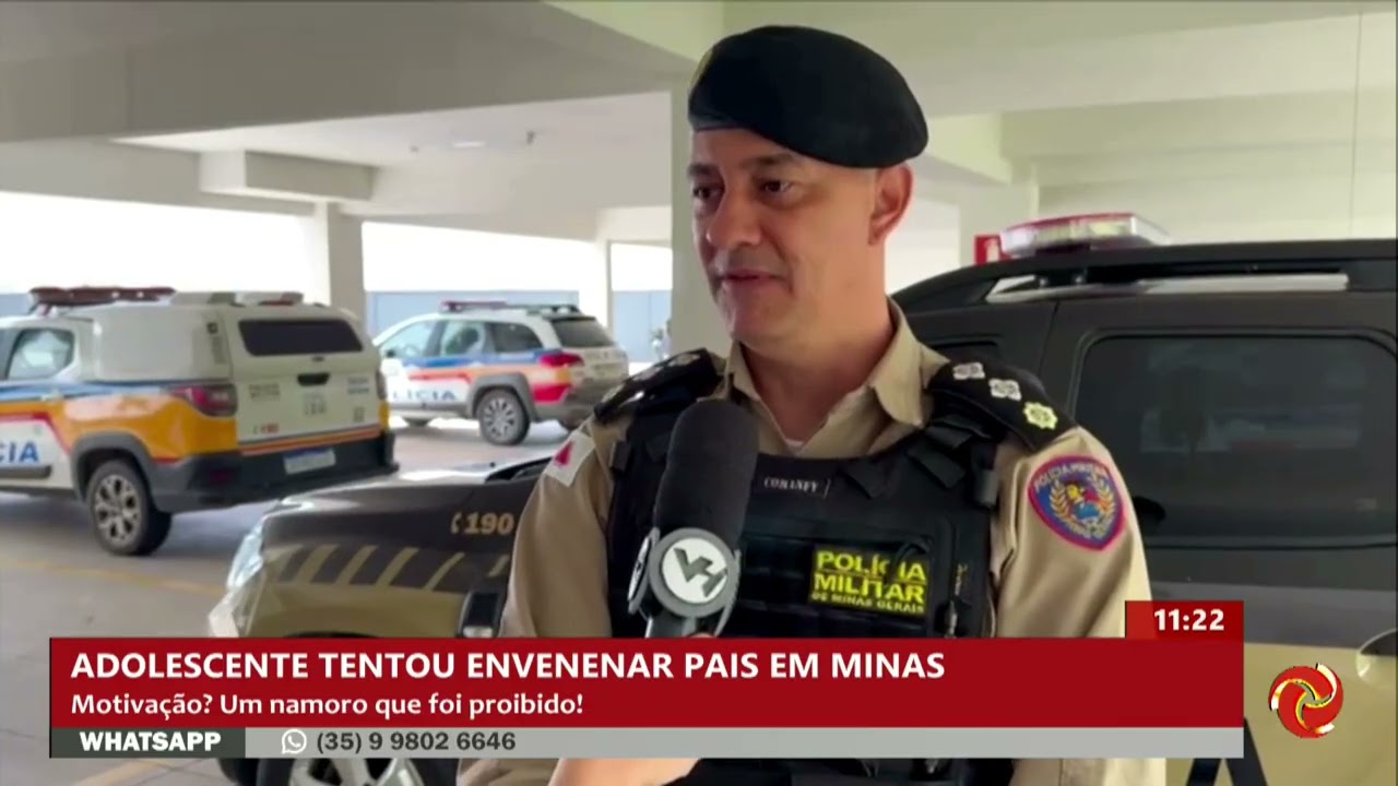 Adolescente tenta envenenar os pais com chumbinho em Nova Serrana