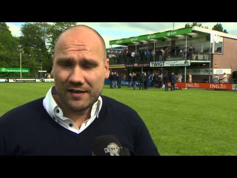 Ben Kinds na afloop van de regioderby tussen Capelle en Barendrecht