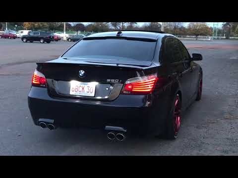Bmw 2008 550i dual cherry bomb glasspack