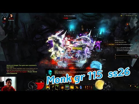 Diablo III Monk  GR115 Fast run ss26