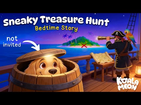 The Sneaky Treasure Hunt 🏴‍☠️ 🐶 Cozy Bedtime Story for Kids 💤