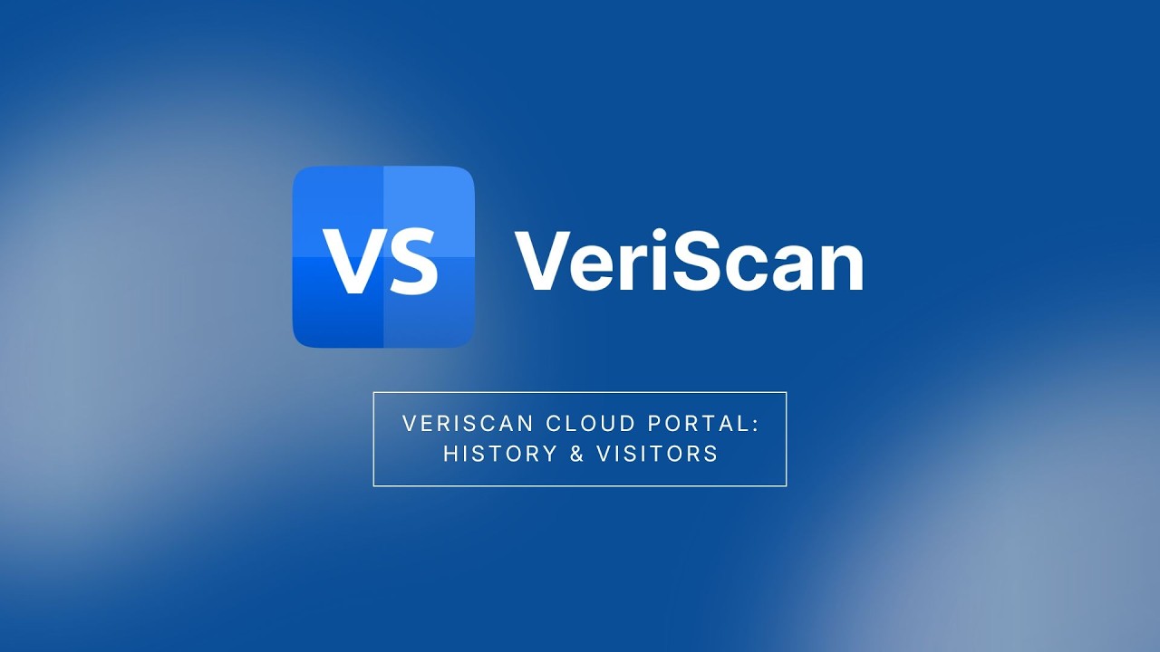 VeriScan Cloud Portal Demo: History & Visitor Profiles