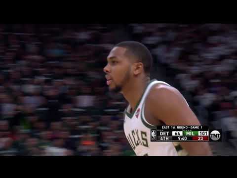 Tim Frazier All Actions 04/14/2019 Detroit Pistons vs Milwaukee Bucks Highlights