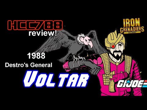HCC788 - 1988 VOLTAR - Destro's General - Iron Grenadiers - Vintage G.I. Joe toy review!