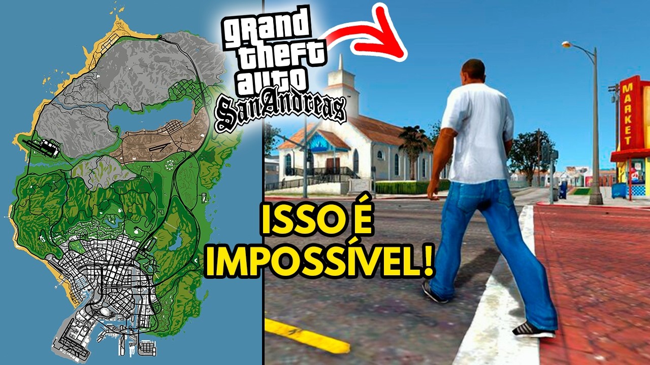 Eu modifiquei o mapa do GTA 5 para o GTA San Andreas
