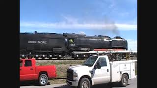 preview picture of video 'Union Pacific 844 Valley Eagle Heritage Tour train in  Haltom City, TX.  April 9, 2010'