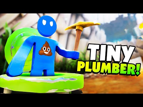 TINY Plumber explores caves under the BACKYARD! - Supraland Six Inches Under
