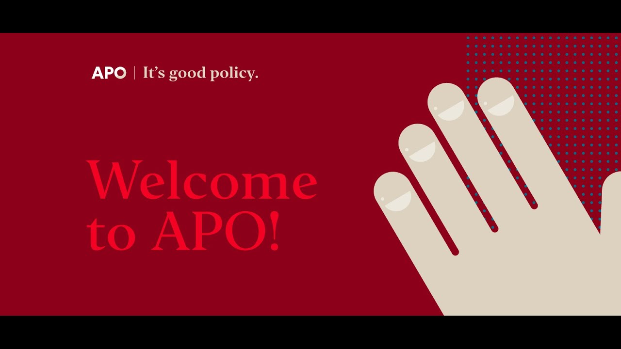 <h1 class=title>APO - It's good policy</h1>