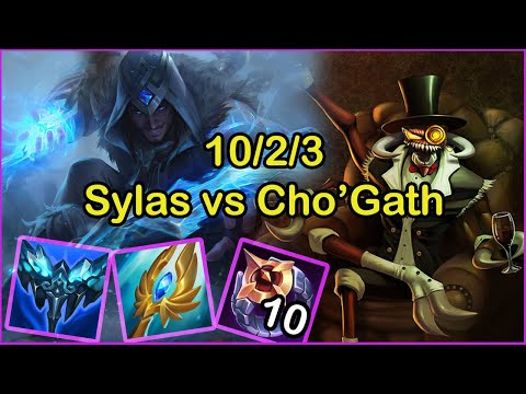 THIS IS WHY U NEVER PICK CHO'GATH AGAINST SYLAS | League of Legends