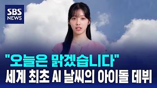 오늘은 맑겠습니다..세계 최초 AI 날씨의 아이돌 데뷔 / SBS / 경제365