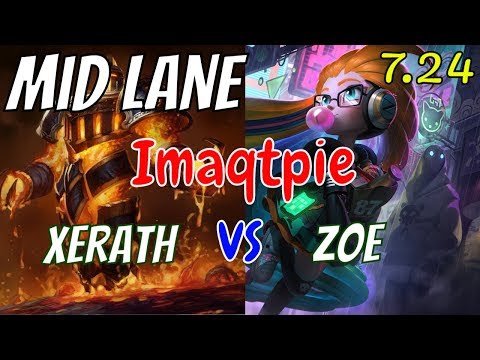 IMAQTPIE Xerath Vs Zoe Bot Stream Gameplay Season 8
