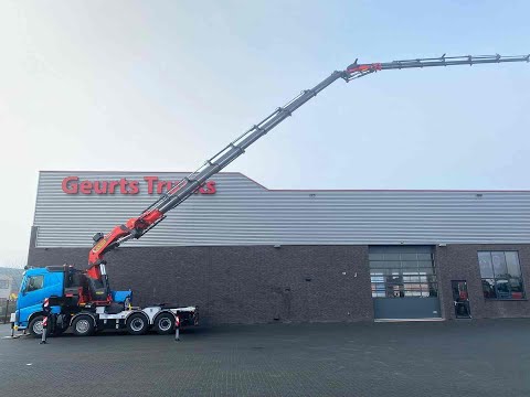 Volvo FH 540 8X4 + Palfinger PK 165002 G TEC 7 crane + jib PK 240 E DPC-C + winch