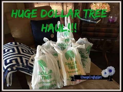 HUGE DOLLAR TREE HAUL: September 2015 + Fan Giveaway Video