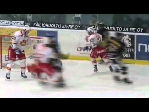 Frans Tuohimaan haamutorjunta Kärpät-Jokerit 19.11.2011