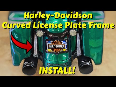 Harley Davidson Curved License Plate Install on a Road Glide Special FLTRXS