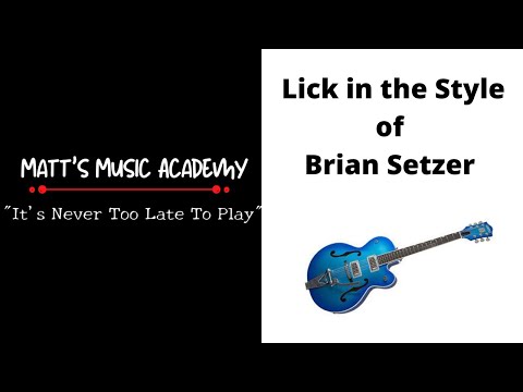 How to play in the style of Brian Setzer|Rockabilly Guitar