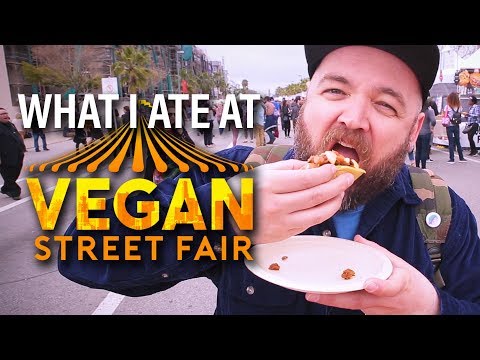 What I Ate at Vegan Street Fair Los Angeles 2019 Video