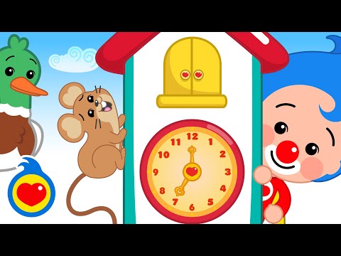 Hickory Dickory Dock de Animales | Canciones Infantiles | Plim Plim