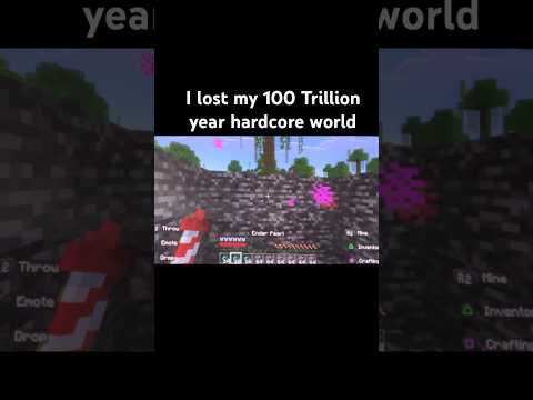 GlitchTrap - I Lost My 100 Trillion Year Hardcore World #meme #minecraft #viral #gaming #shorts #youtubeshorts