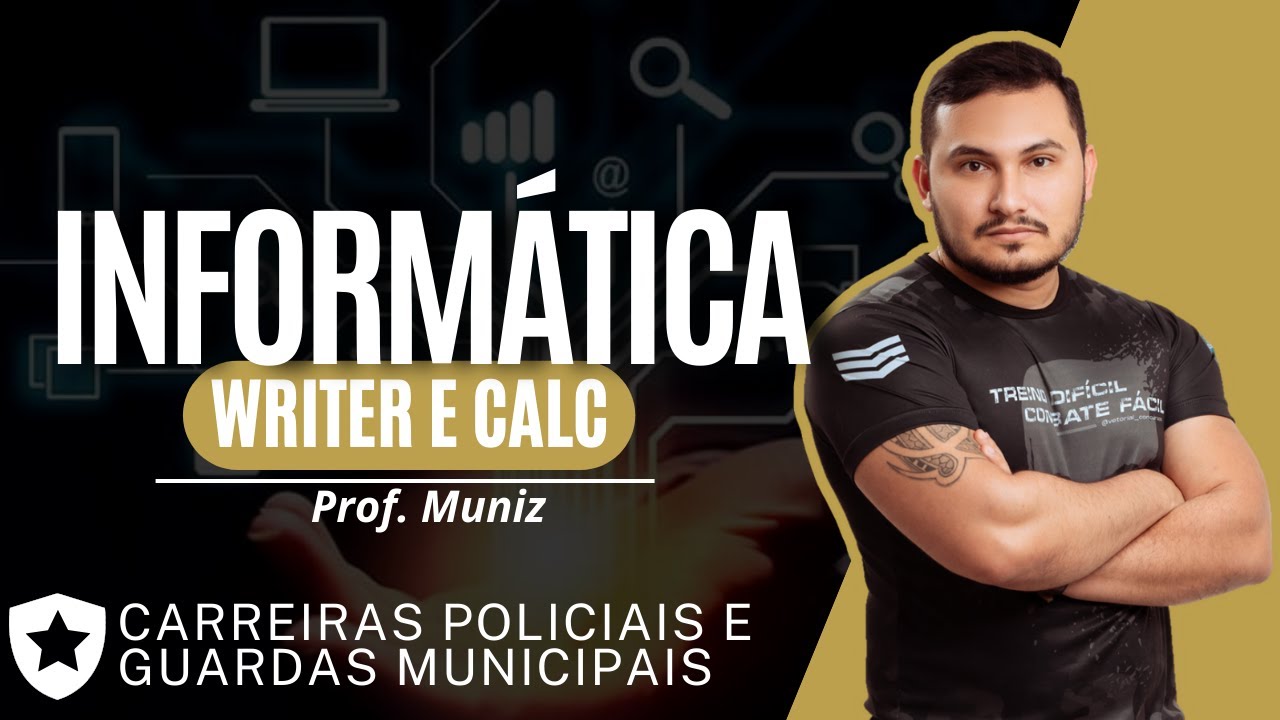 RESOLUÇÃO DE QUESTÕES | WRITER E CALC | INFORMÁTICA | PROFESSOR MUNIZ