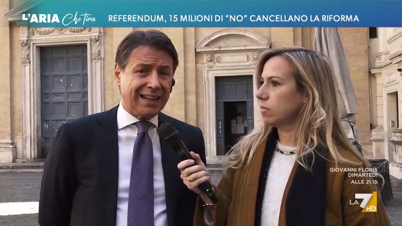 Vittoria del NO, Giuseppe Conte: "Abbiamo incontrato e toccato con mano tantissimi giovani che ...