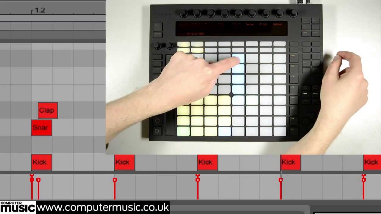 How to step sequence drums with Ableton Push - YouTube