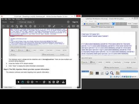 7.3.2.4 Lab - Attacking a mySQL Database
