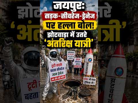 VIDEO: Jaipur Unique Protest: Jhotwara Residents Turn Into Astronauts