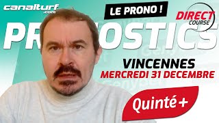 emission video des courses turf pmu du Mercredi 31 décembre 2025