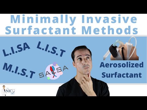 Minimally Invasive Surfactant Therapy. Learn LISA, LIST, MIST, and New SALSA and Aerosolized Methods