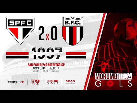 São Paulo 2x0 Botafogo-SP - Paulista 1997 - fase 01 - rodada 16 - 20/04/1997