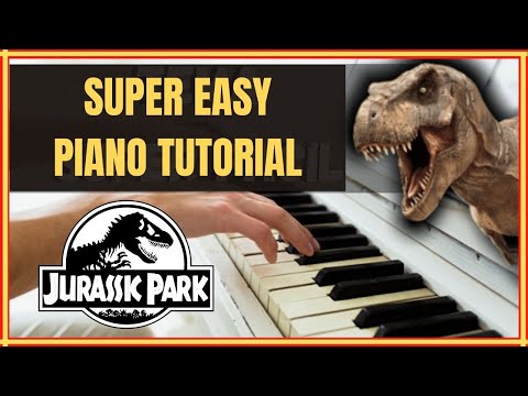 JURASSIC PARK / PIANO TUTORIAL / Super  easy / For Piano Beginners