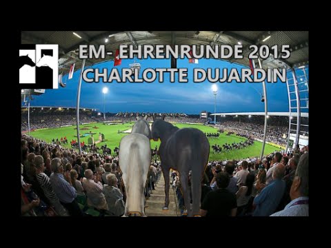 EUROPAMEISTERSCHAFT Charlotte Dujardin  Dressur 2015 Ehrenrunde auf Valegro