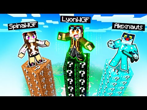 TORRE LUCKY BLOCK NOOB CONTRO PRO E HACKER SU MINECRAFT!!!