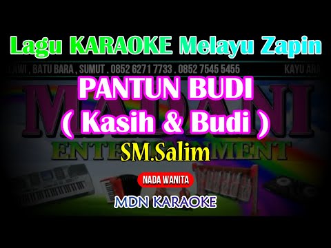 PANTUN BUDI Karaoke Nada Wanita Versi (Zapin Kasih dan budi) @MADANI.Keyboard