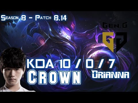 GEN Crown ORIANNA vs TALIYAH Mid - Patch 8.14 KR Ranked
