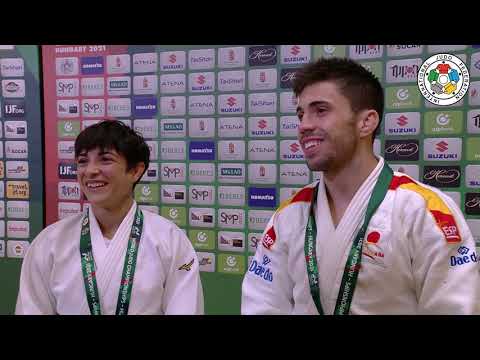 -48 kg Julia FIGUEROA (SPA) and -60 kg Francisco GARRIGOS (ESP) at the World Judo Championships 2021