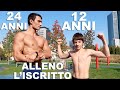 ALLENO UN MIO ISCRITTO GINNASTA DI 12 ANNI! GIOVANE MA FORTE! CIRCUITO PETTORALI E TRICIPITI A CASA!