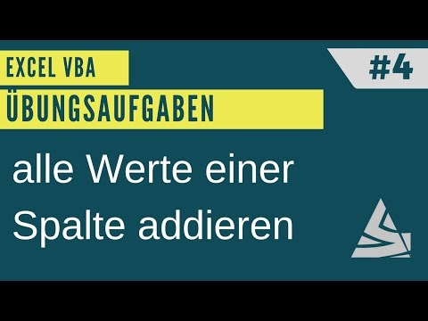 Excel VBA Exercise #4: Summing values ​​in a column