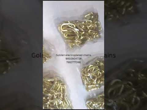 Premium Gold-Plated Iron Chains: For Style & Decor, Get from manufacturer, best prices
