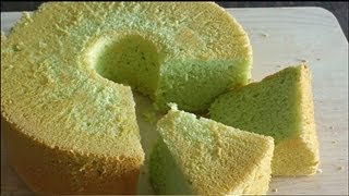 How to Make Pandan Chiffon Cake (班兰戚风蛋糕)