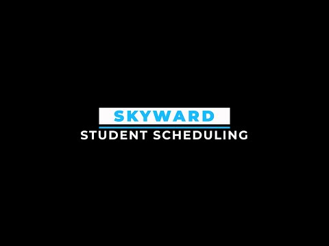 Skyward Scheduling Schedule Individual Student