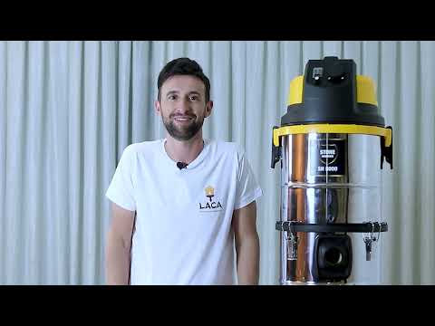 Aspirador Elétrico de Água e Pó Industrial para Particulas Finas 1400W 38l 127V STONE HAMMER-SH8000-1 - Video