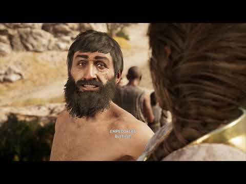 Assassin's Creed Odyssey - A God Among Men: Empedokles, Priestess & Civilian Cutscene (2018)