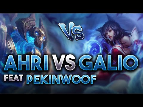 SEASON 11 Ahri vs Galio ft. Pekinwoof Full Gameplay - LegitKorea