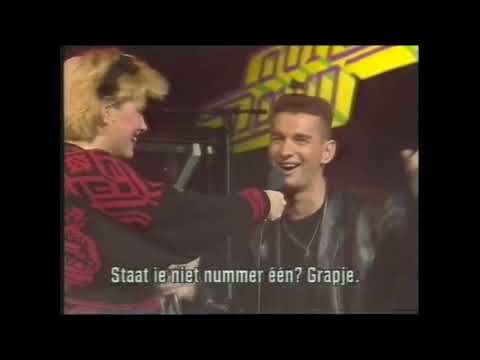 Depeche Mode interviewed on Dutch TV show 'Countdown', also a playing A Question of Time. 22/09/86
